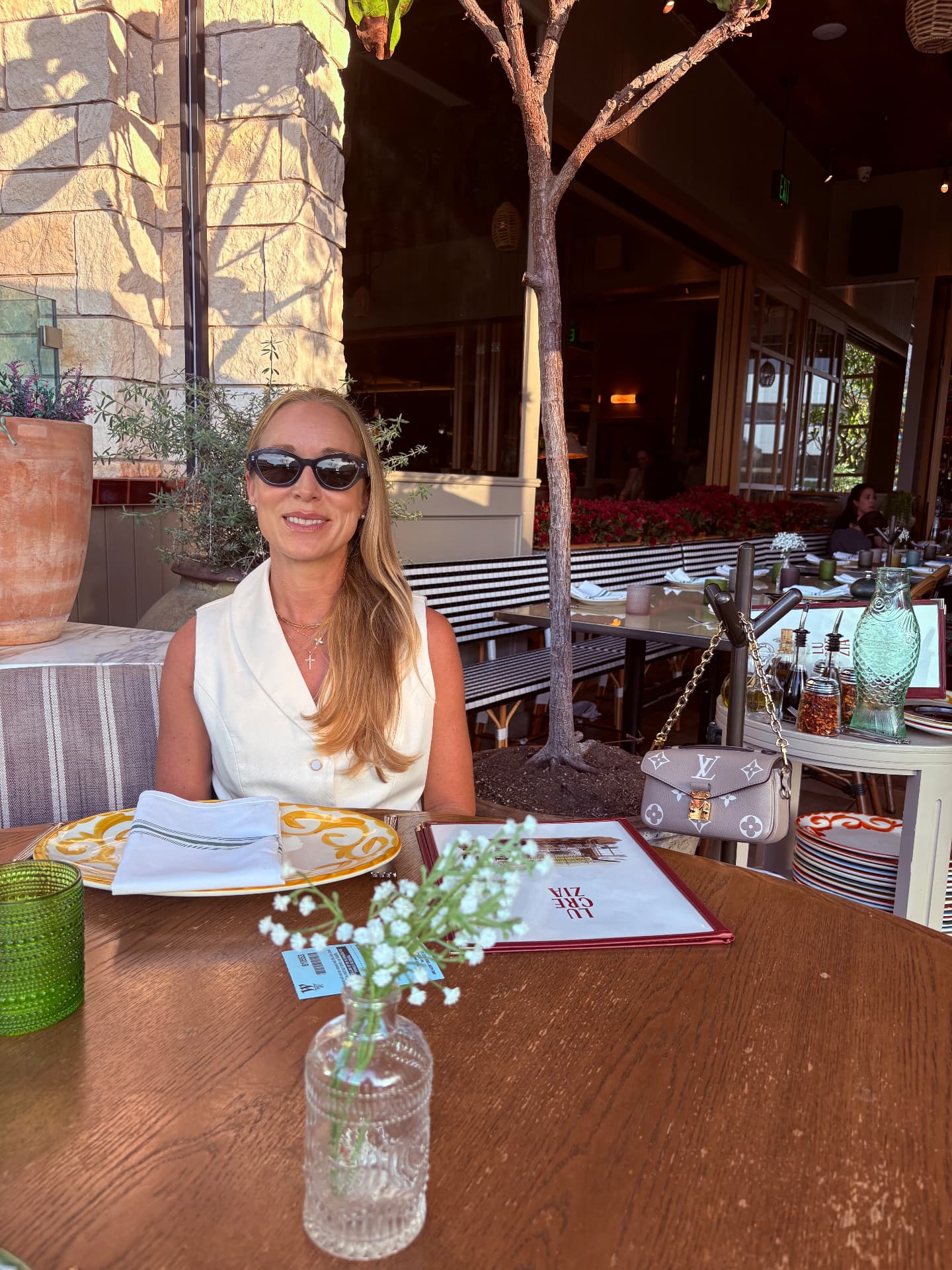 Natalie Rones enjoying a local dining find